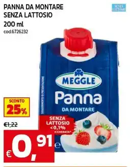C+C maxigross Panna da montare Meggle senza lattosio offerta