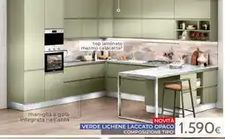 Mondo Convenienza Composizione tipo' Verde Lichene Laccato Opaco offerta