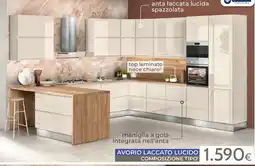 Mondo Convenienza Avorio laccato lucido offerta