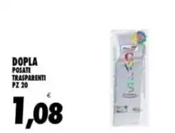 Compri Meglio Dopla posate trasparenti offerta