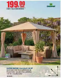Bricofer Gazebo Micene Gardenia offerta