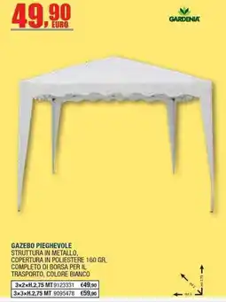 Bricofer Gazebo pieghevole Gardenia offerta
