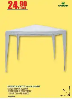 Bricofer Gazebo a scatto Gardenia offerta