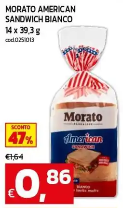C+C maxigross Morato American Sandwich Bianco offerta