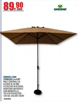 Bricofer Ombrellone Trinidad 3x4 mt Gardenia offerta