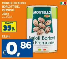 C+C maxigross Montello fagioli borlotti del piemonte offerta
