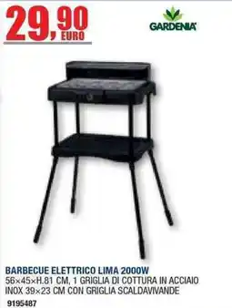 Bricofer Barbecue elettrico Lima 2000W offerta