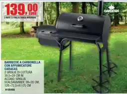 Bricofer Barbecue a carbonella con affumicatore Caracas offerta