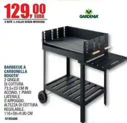 Bricofer Barbecue a carbonella Bogota' Gardenia offerta