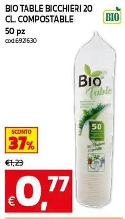 C+C maxigross Bio Table bicchieri offerta