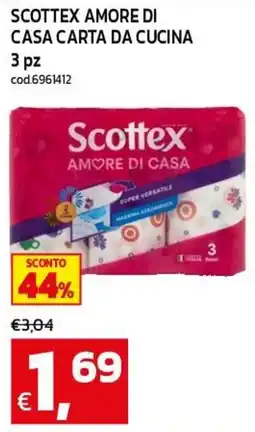 C+C maxigross Scottex amore di casa carta da cucina offerta