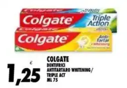 Compri Meglio Colgate dentifrici antitartaro whitening / triple act offerta
