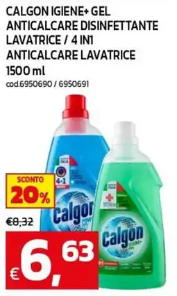 C+C maxigross Calgon igiene+ gel anticalcare disinfettante lavatrice offerta