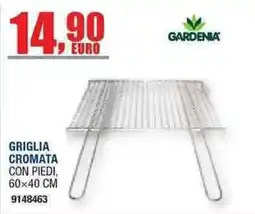 Bricofer Griglia cromata con piedi Gardenia offerta