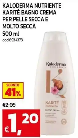 C+C maxigross Kaloderma Karité Nutriente Bagno Crema offerta