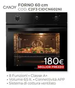 Mondo Convenienza Forno 60 cm Candy offerta