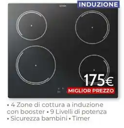 Mondo Convenienza Cottura a induzione offerta