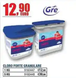 Bricofer Cloro forte granulare Gre offerta