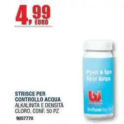 Bricofer Strisce per controllo acqua alkalinità e densità cloro offerta