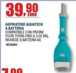 Bricofer Aspiratore Aquatech A batteria offerta