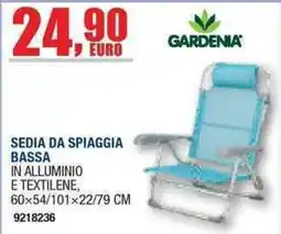 Bricofer Sedia da spiaggia bassa Gardenia offerta