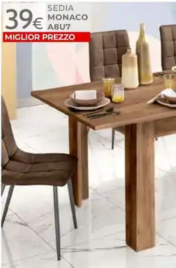 Mondo Convenienza Sedia Monaco A8U7 offerta