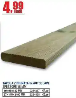 Bricofer Tavola zigrinata in autoclave offerta