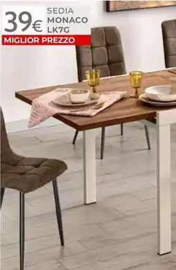 Mondo Convenienza Sedia Monaco LK7G offerta