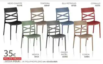 Mondo Convenienza Sedia Folk offerta