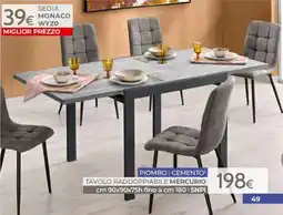 Mondo Convenienza Tavolo raddoppiabile Mercurio offerta