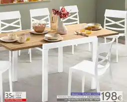 Mondo Convenienza Tavolo raddoppiabile mercurio offerta