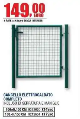Bricofer Cancello elettrosaldato completo offerta