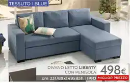 Mondo Convenienza Divano letto liberty con penisola offerta
