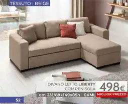 Mondo Convenienza Divano letto liberty offerta