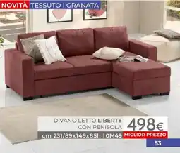Mondo Convenienza Divano letto liberty offerta