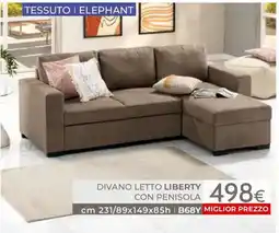 Mondo Convenienza Divano letto liberty con penisola offerta
