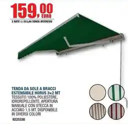 Bricofer Tenda da sole a bracci estensibile Horus offerta