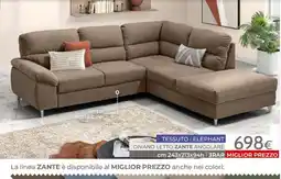 Mondo Convenienza Divano letto Zante angolare offerta