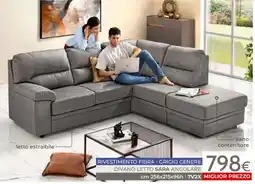 Mondo Convenienza Divano letto Sara angolare offerta