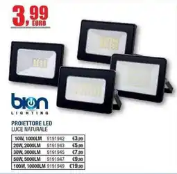 Bricofer Proiettore LED Luce Naturale Bion Lighting offerta
