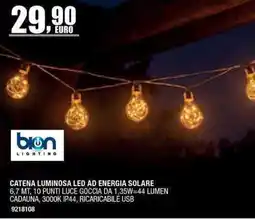 Bricofer Catena luminosa led ad energia solare offerta