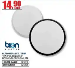 Bricofer Plafoniera led tonda bion lighting offerta
