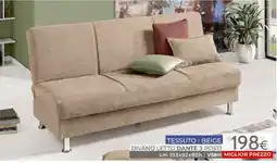 Mondo Convenienza Divano letto Dante 3 posti offerta