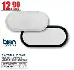 Bricofer Plafoniera led ovale bion lighting offerta
