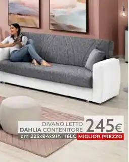 Mondo Convenienza Divano letto Dahlia contenitore offerta