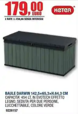 Bricofer Baule Darwin Keter offerta
