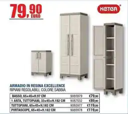 Bricofer Armadio in resina Excellence Keter offerta