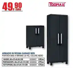 Bricofer Armadio in resina garage midi Toomax offerta