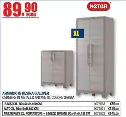 Bricofer Armadino in resina Gulliver Keter offerta