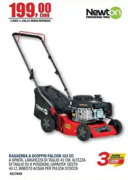 Bricofer Rasaerba a scoppio Falcon 123 cc offerta
